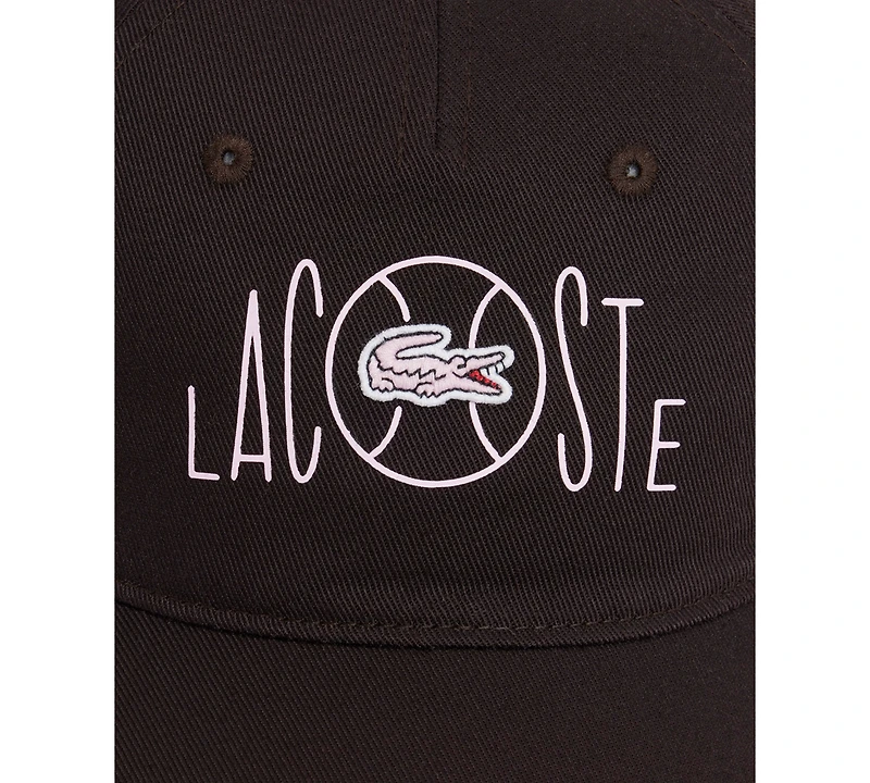 Lacoste Printed Twill 5-Panel Adjustable Hat