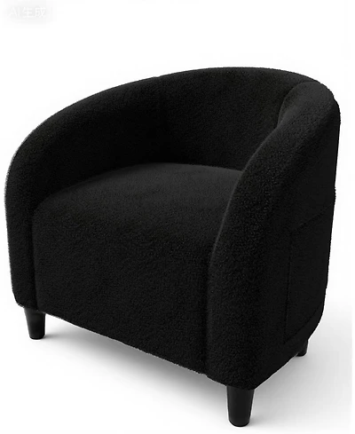 gaomon Accent Chair Living Room Chairs Barrel Boucle Chairs Comfy Armchairs for Bedroom Reading Room Reception Chairs