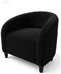 gaomon Accent Chair Living Room Chairs Barrel Boucle Chairs Comfy Armchairs for Bedroom Reading Room Reception Chairs