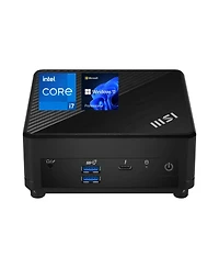 Msi Cubi 5 Mini Desktop Intel Core i7 16GB Ram Intel Iris Xe Graphics 512GB Ssd Storage Windows 11 Pro - Black