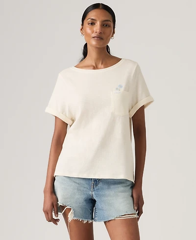Levi's Women's Graphic Julie Pocket Crewneck Cotton T-Shirt