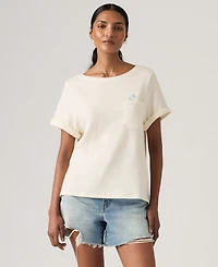 Levi's Women's Graphic Julie Pocket Crewneck Cotton T-Shirt