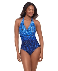 Miraclesuit Women's Wrapsody Tummy Control One-Piece Swimsuit