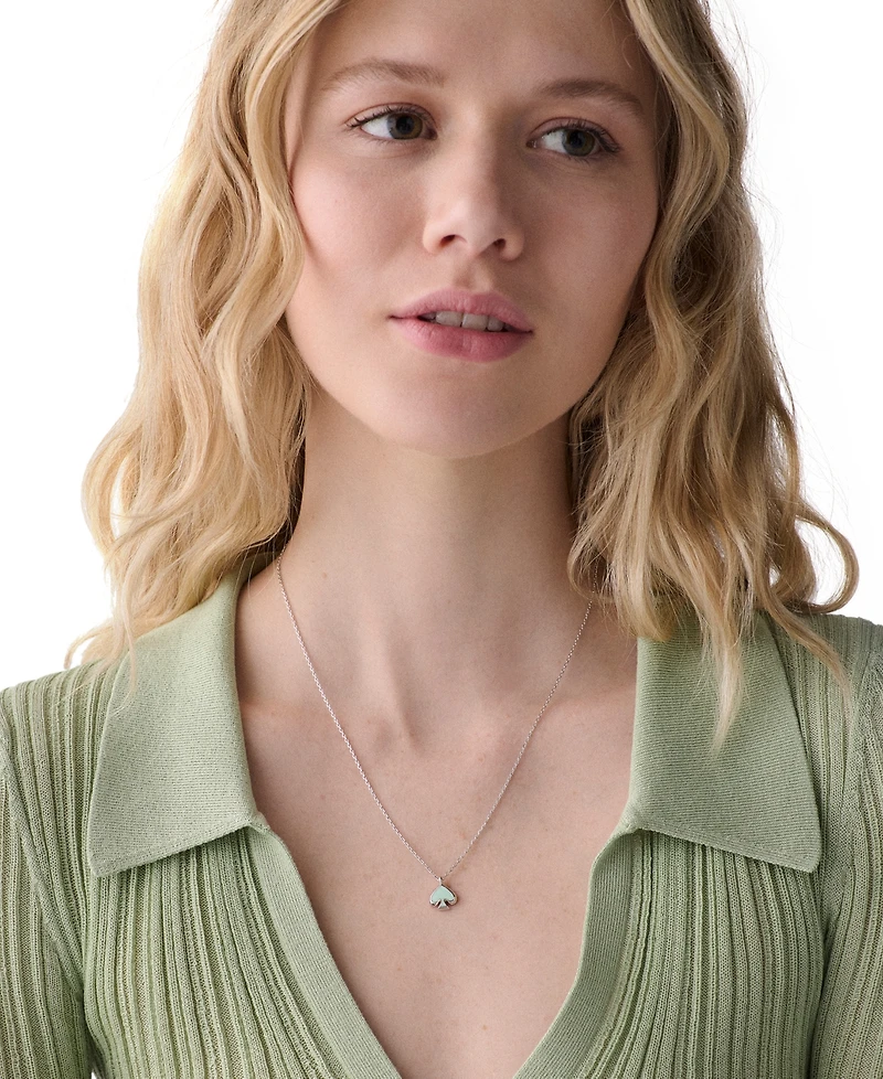 kate Spade new york Gold-Tone Brass Enamel Mini Pendant Necklace