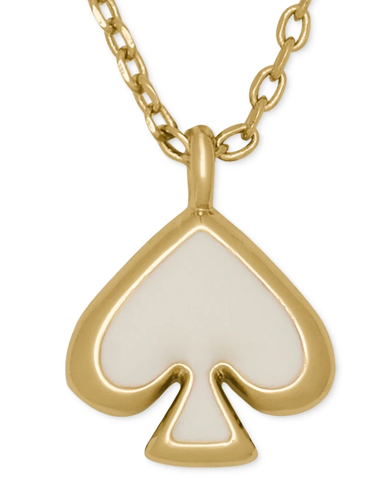 kate Spade new york Gold-Tone Brass Enamel Mini Pendant Necklace