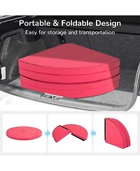 Hongge Pole Dance Crash Mat Round Portable Yoga Mat with Epe Foam