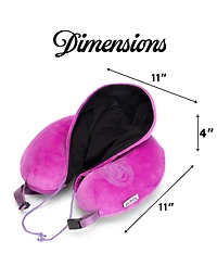 Von Dutch Pinstripe Hooded Memory Foam 11" Travel Neck Pillow