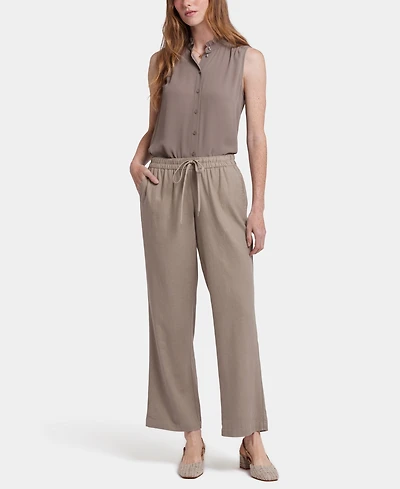 Nydj Petite Relaxed Drawstring Pull-On Pants