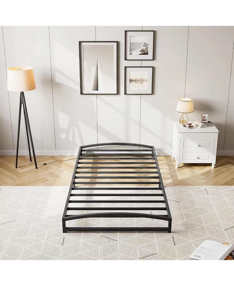 gaomon Low Bed Frame Heavy Duty Metal Platform, Mattress Foundation, Noise-Free, No Box Spring Needed, Easy Assembly, Non-Slip