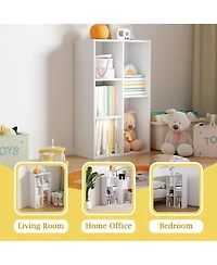 Homlux 5 Cube Storage Bookshelf Kids Toy Organizer Horizontal Vertical