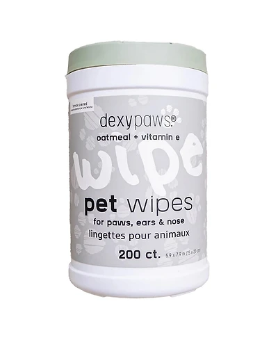 Dexypaws Pet Wipes: Oatmeal & Vitamin E