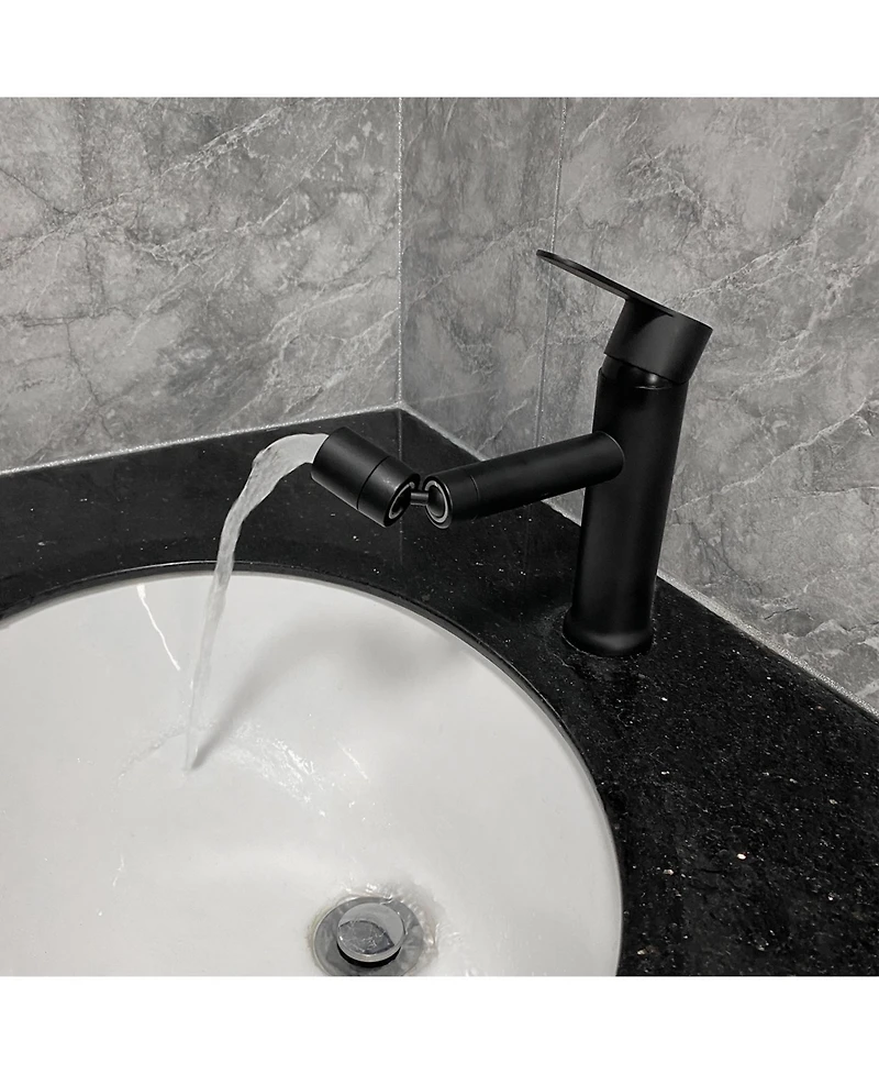 Busdays Bathroom sink faucet, single hole bathroom faucet modern single handle vanity basin faucet