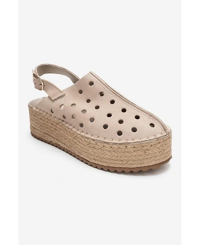 Forever & Always Shoes Women's Fraga Leather Wedge Sandal