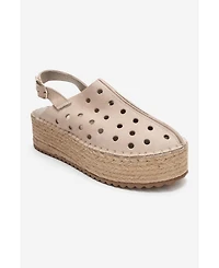 Forever & Always Shoes Women's Fraga Leather Wedge Sandal