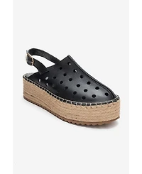 Forever & Always Shoes Women's Fraga Leather Wedge Sandal