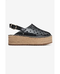 Forever & Always Shoes Women's Fraga Leather Wedge Sandal