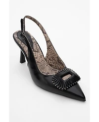 Prologue Shoes Women's Spera Buckled Pointed Toe Pump