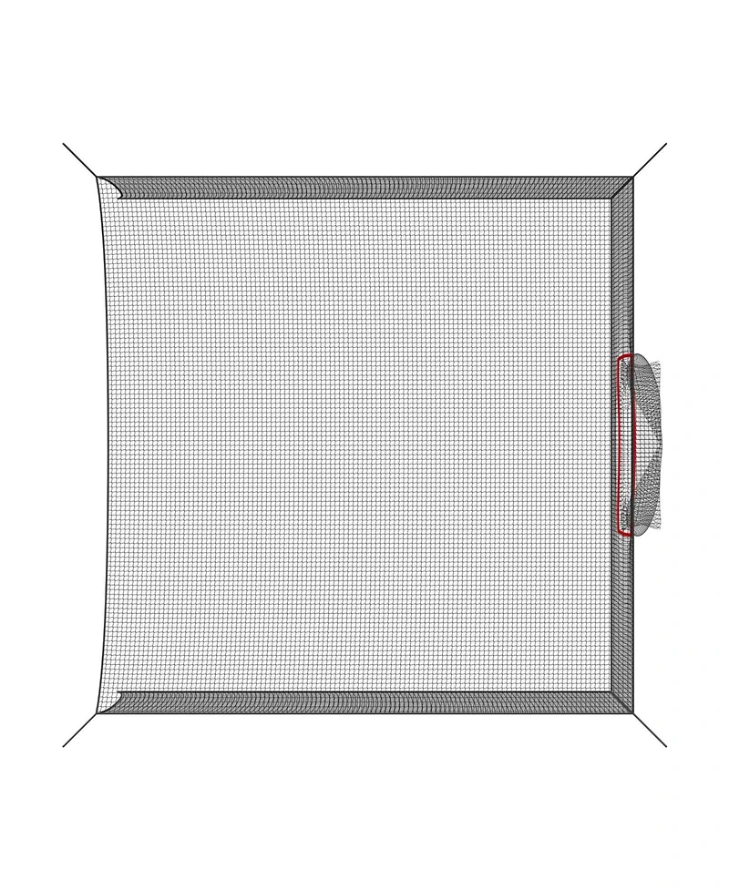 Mecale 10 x 10 x 10 Ft Golf Practice Cage with Targets
