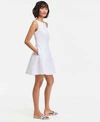 On 34th Women's Seamed Boat-Neck Sleevelss Mini Dress, Macy's Exclusive