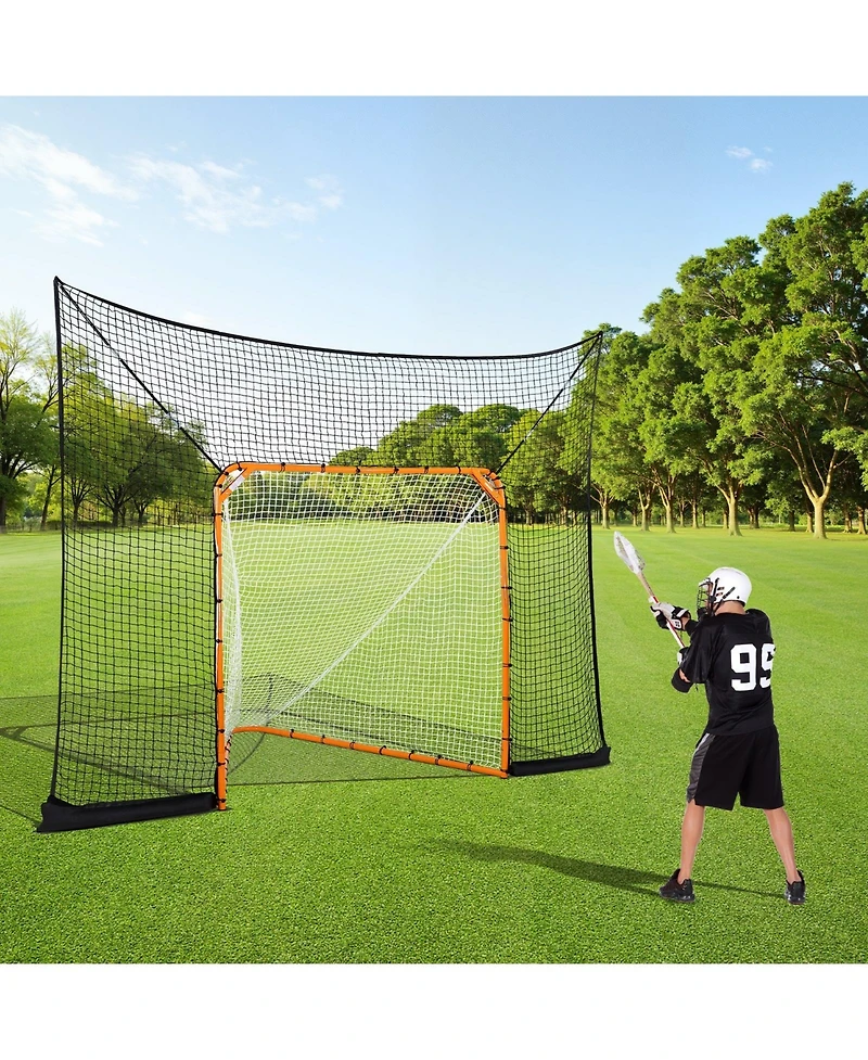 Mecale 12 x 9 Ft Lacrosse Goal Backstop Net