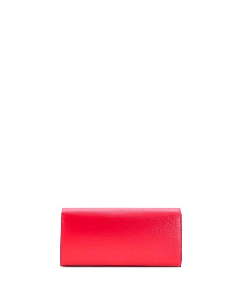 Pre-Owned Saint Laurent Long Classic Monogram Clutch Leather