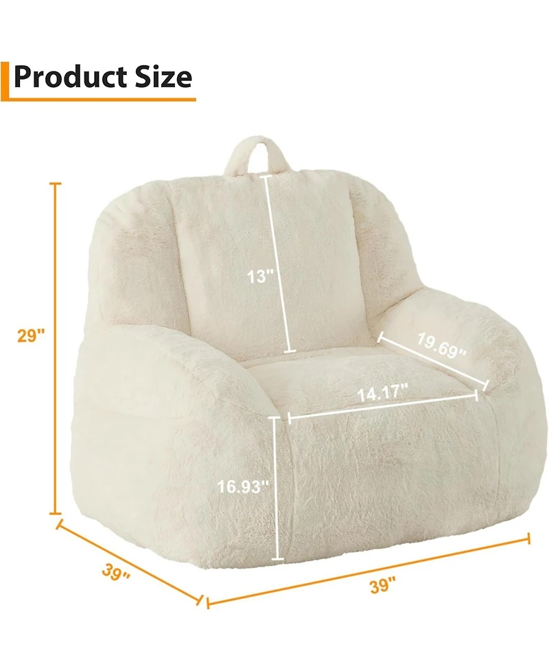 gaomon Bean Bag Chairs for or Adults Teens, Large Bean Bag Sofa Chairs with Filling for Basement, Living Room, Game Room