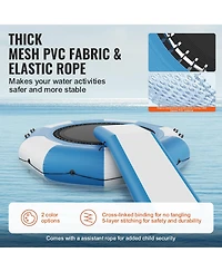 Mecale Inflatable Water Bouncer with Slide, Ladder and Air Pump