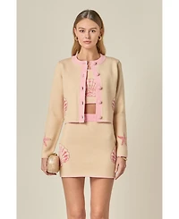 English Factory Women's Sea Shell Cardigan