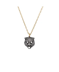 Pre-Owned Gucci Le Marche Des Merveilles Feline Head Pendant Necklace