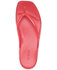 Crocs Women's Miami Frosted Flip-Flop Sandals from Finish Line