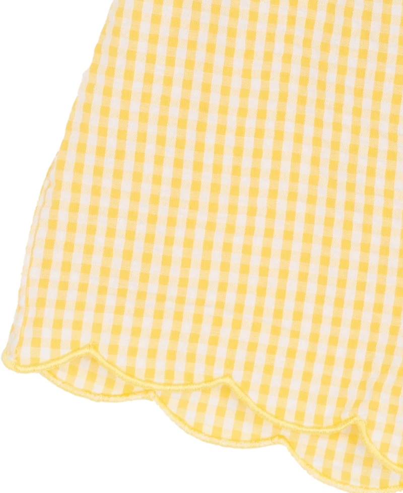 Rare Editions Baby Girls' Striped Seersucker Top and Elastic Waistband Shorts, 2-Piece Set