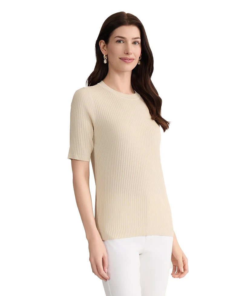 Jones New York Women's Short-Sleeve Crewneck T-Shirt