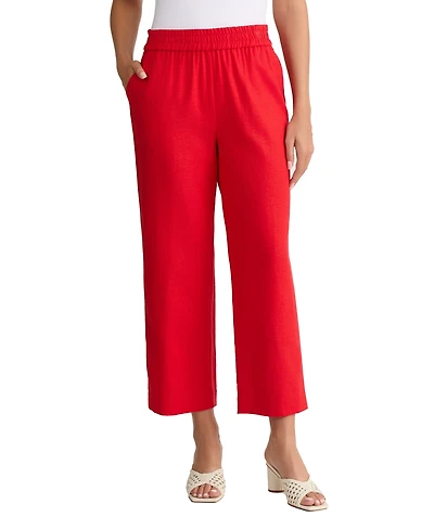 Jones New York Women's Mid Rise Pull-On Cropped Pants