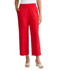 Jones New York Women's Mid Rise Pull-On Cropped Pants