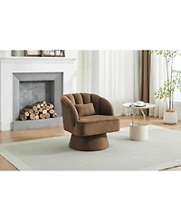 gaomon Modern 360° Swivel Barrel Accent Chair