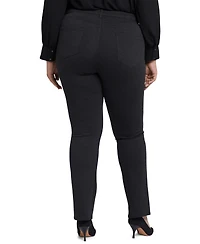 Nydj Plus Marilyn Mid-rise Straight Pants
