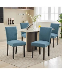 gaomon Persons Dining Chairs Set of 4, Upholstered Fabric Chairs with Nailhead Trim