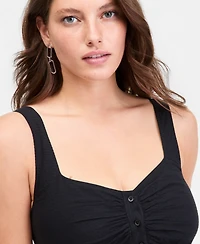 On 34th Women's Cotton Sweetheart-Neck Button-Front Midi Dress, Macy's Exclusive