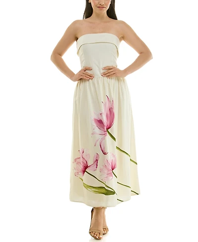 Planet Gold Juniors' Drop-Waist V-Neck Sleeveless Dress