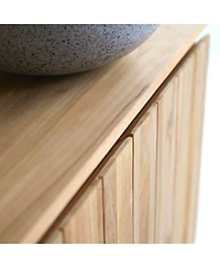 Tikamoon Jill teak vanity unit 120