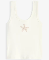 On 34th Women's Scoop-Neck Starfish Crochet Tank Top, Macy's Exclusive