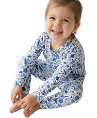 Motette Baby Girls Porcelain Vine Pajama Set