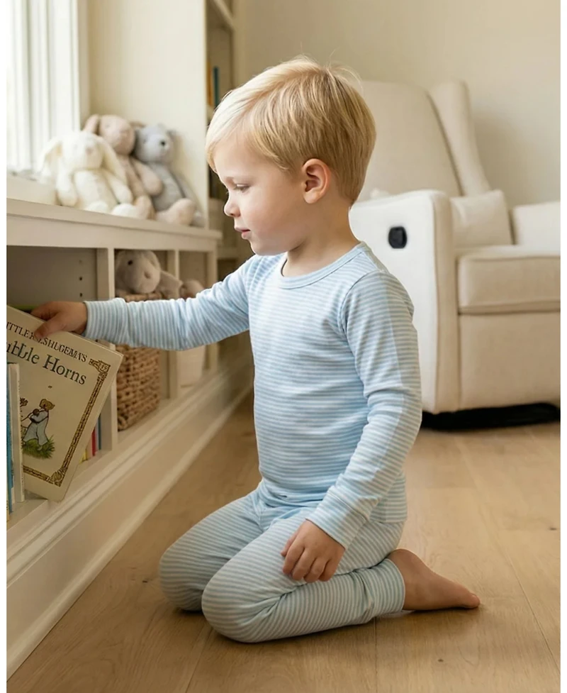 Motette Baby Boys Seaside Stripe Pajama Set