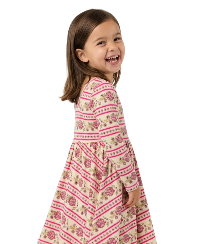 Motette Toddler Girls Pomegranate Soiree Bamboo Twirl Dress