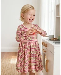 Motette Toddler Girls Pomegranate Soiree Bamboo Twirl Dress