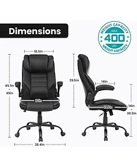 gaomon Big and Tall Executive Office Chair 400lbs for Heavy People,Ergonomic Computer Desk Chair with Lumbar Support and Adjustable Headrest