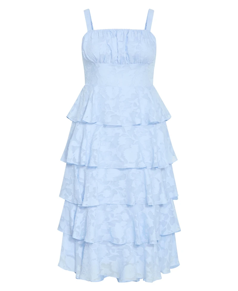 City Chic Women's Plus Daniela Ruffle Tier Dress