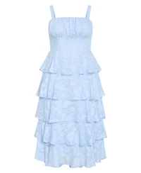 City Chic Women's Plus Daniela Ruffle Tier Dress