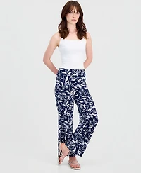 Jm Collection Women's Printed Knit Pull-On Pants, Macy's Exclusive