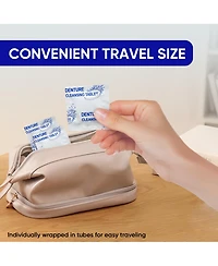 MySmile Retainer Cleaner with 120 Denture Cleaning Tablets, Quickly Remove Odors, Discoloration Stains & Plaque from Aligner, Mouth Guard, Night Guard